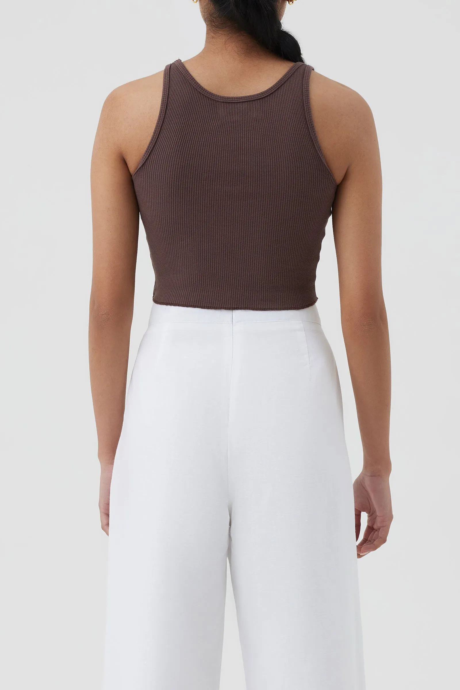 ANNIE WAFFLE TANK sold by Nude Lucy product image thumbnail 4