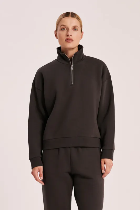 CARTER CLASSIC ZIP FRONT SWEAT sold by Nude Lucy