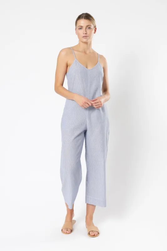 DREW LINEN JUMPSUIT sold by Nude Lucy