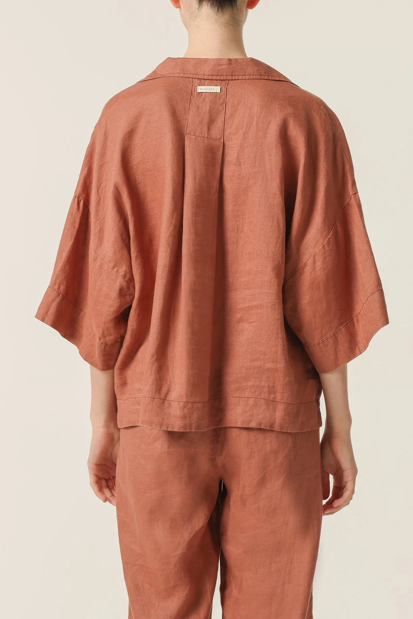 NUDE LOUNGE LINEN SHIRT sold by Nude Lucy product image thumbnail 4