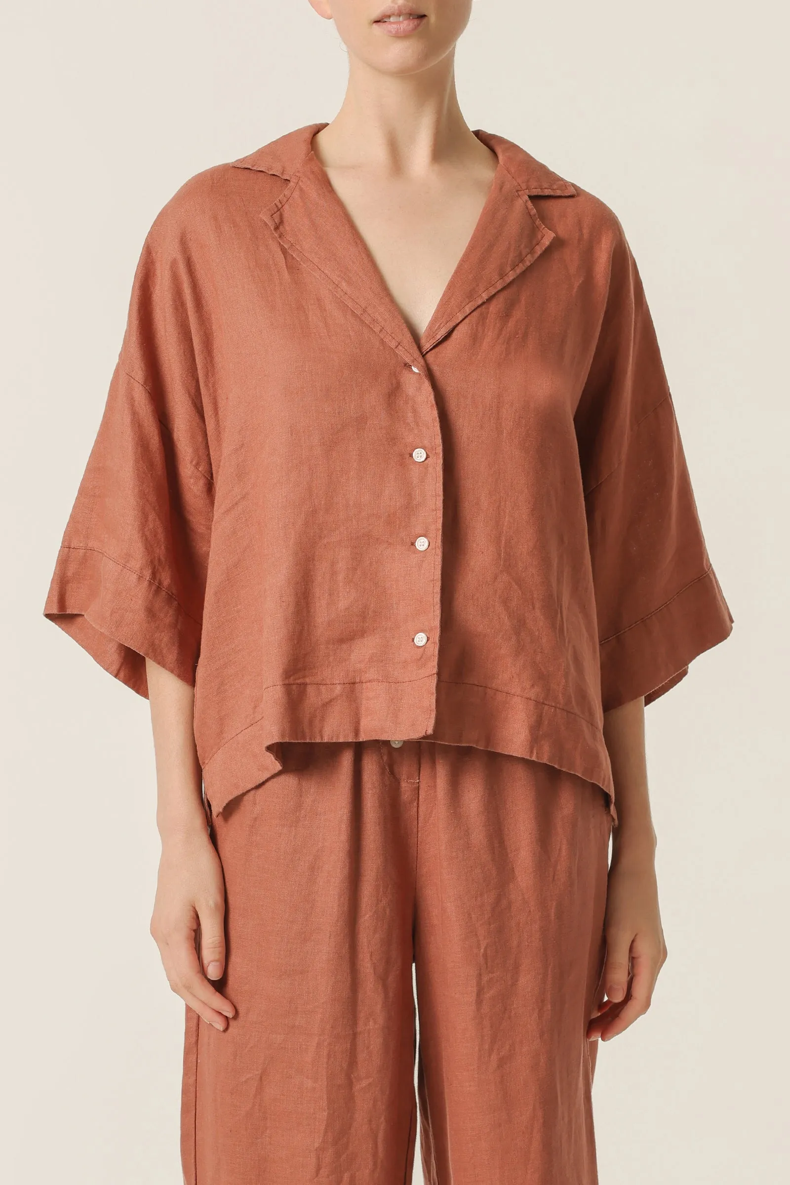 NUDE LOUNGE LINEN SHIRT sold by Nude Lucy product image thumbnail 2