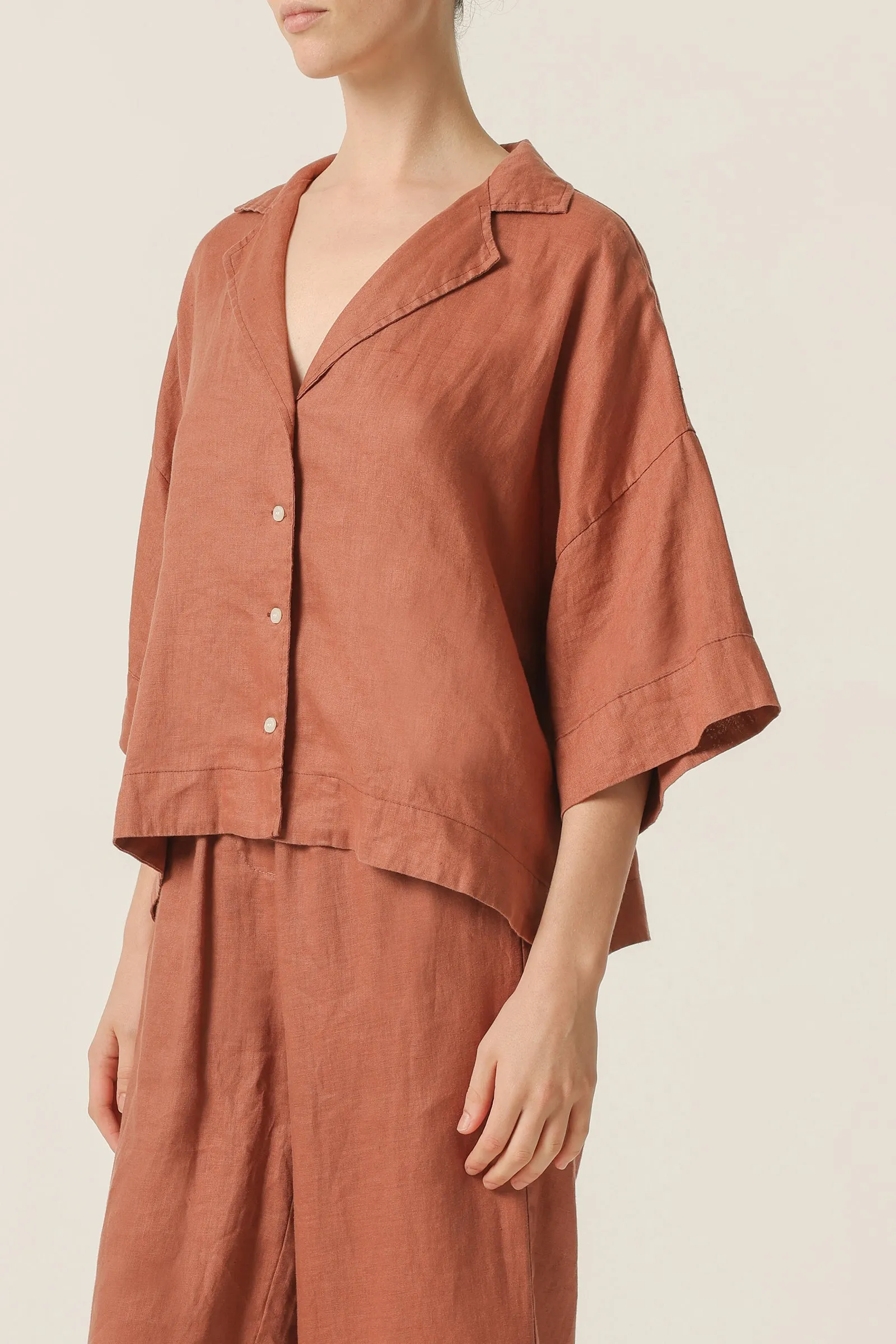 NUDE LOUNGE LINEN SHIRT sold by Nude Lucy product image thumbnail 3