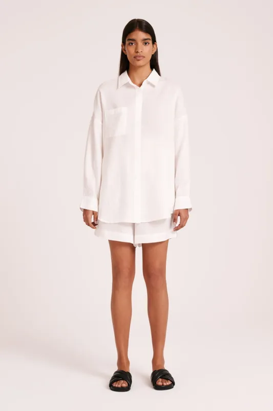 LOUNGE HERITAGE LINEN SHIRT sold by Nude Lucy