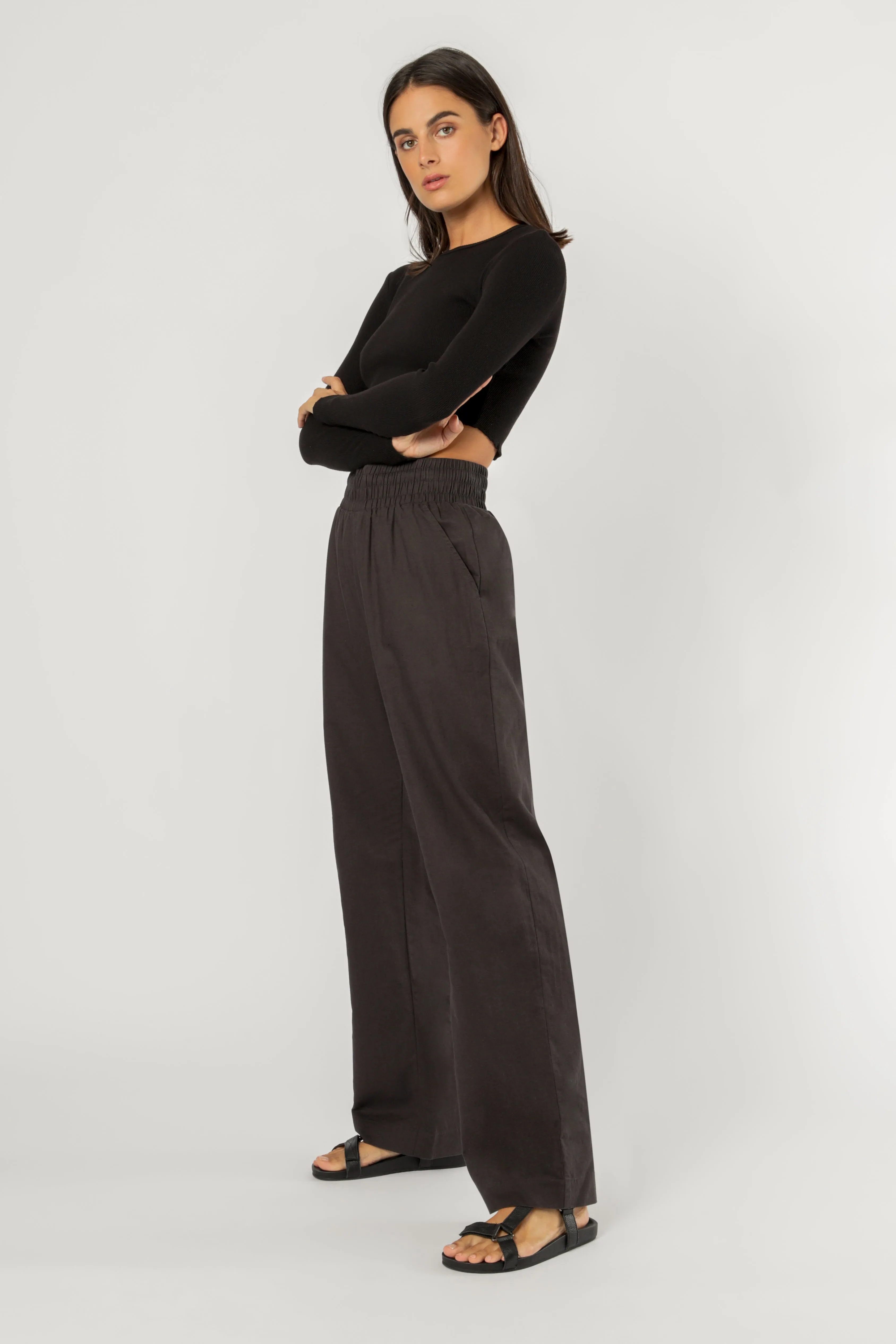 AMBER LINEN PANT sold by Nude Lucy