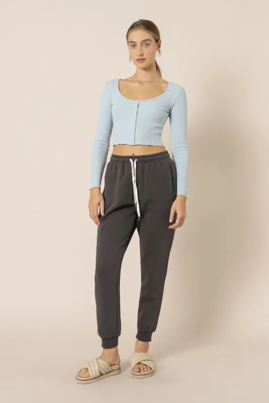 KAIA WAFFLE LS TEE sold by Nude Lucy