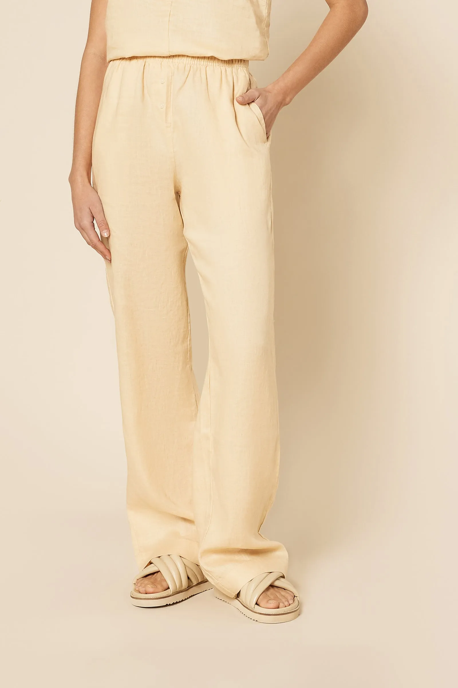 NUDE LINEN LOUNGE PANT sold by Nude Lucy product image thumbnail 2