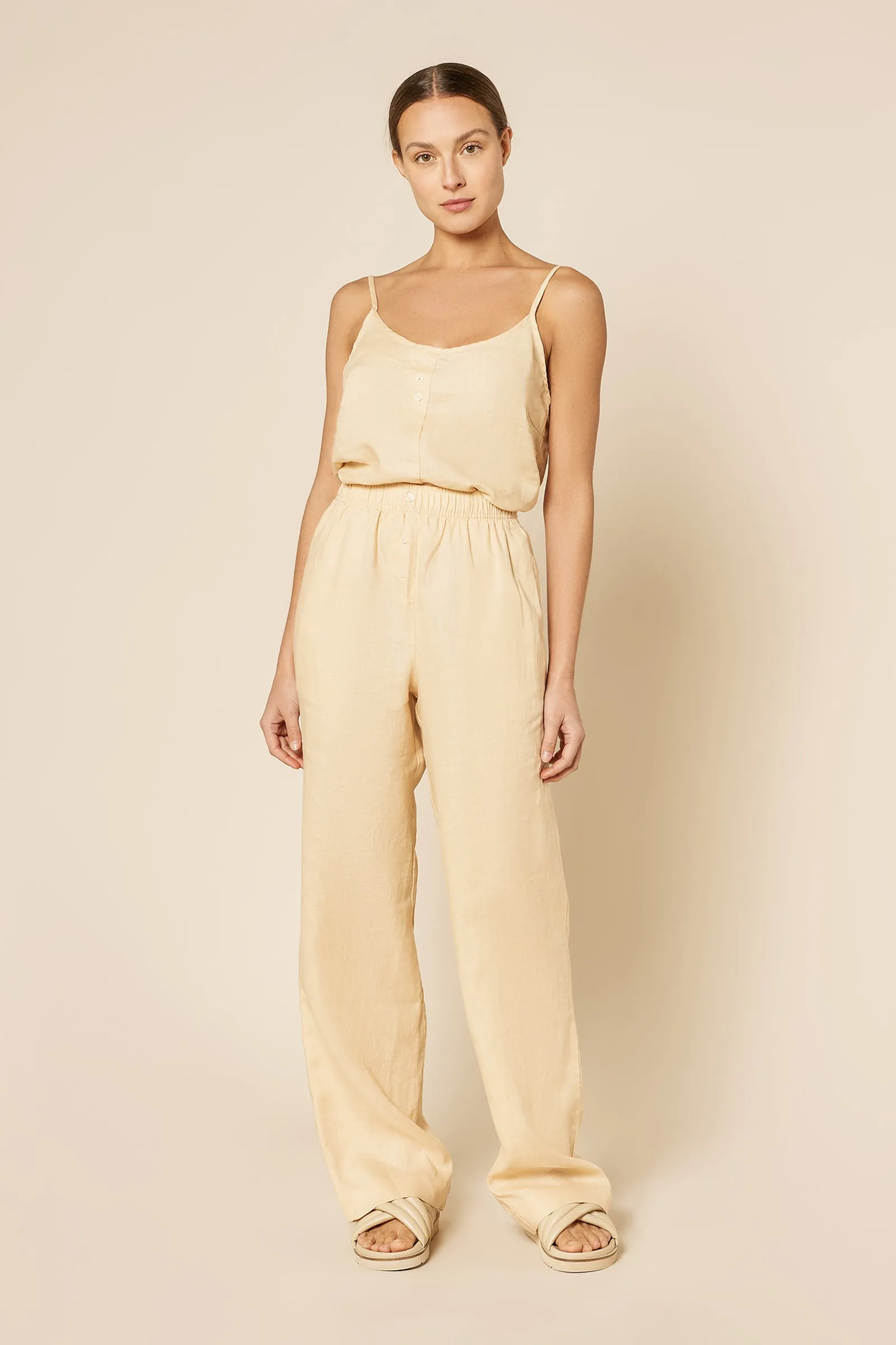NUDE LINEN LOUNGE PANT sold by Nude Lucy