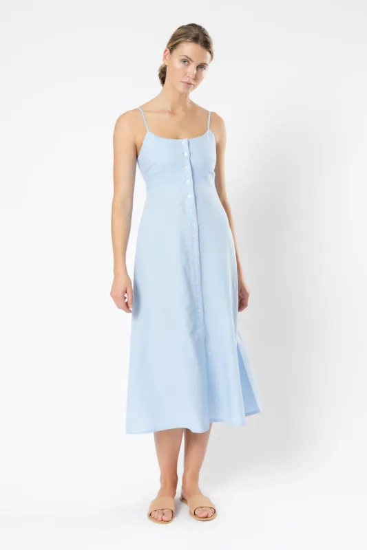 DREW LINEN MIDI DRESS sold by Nude Lucy