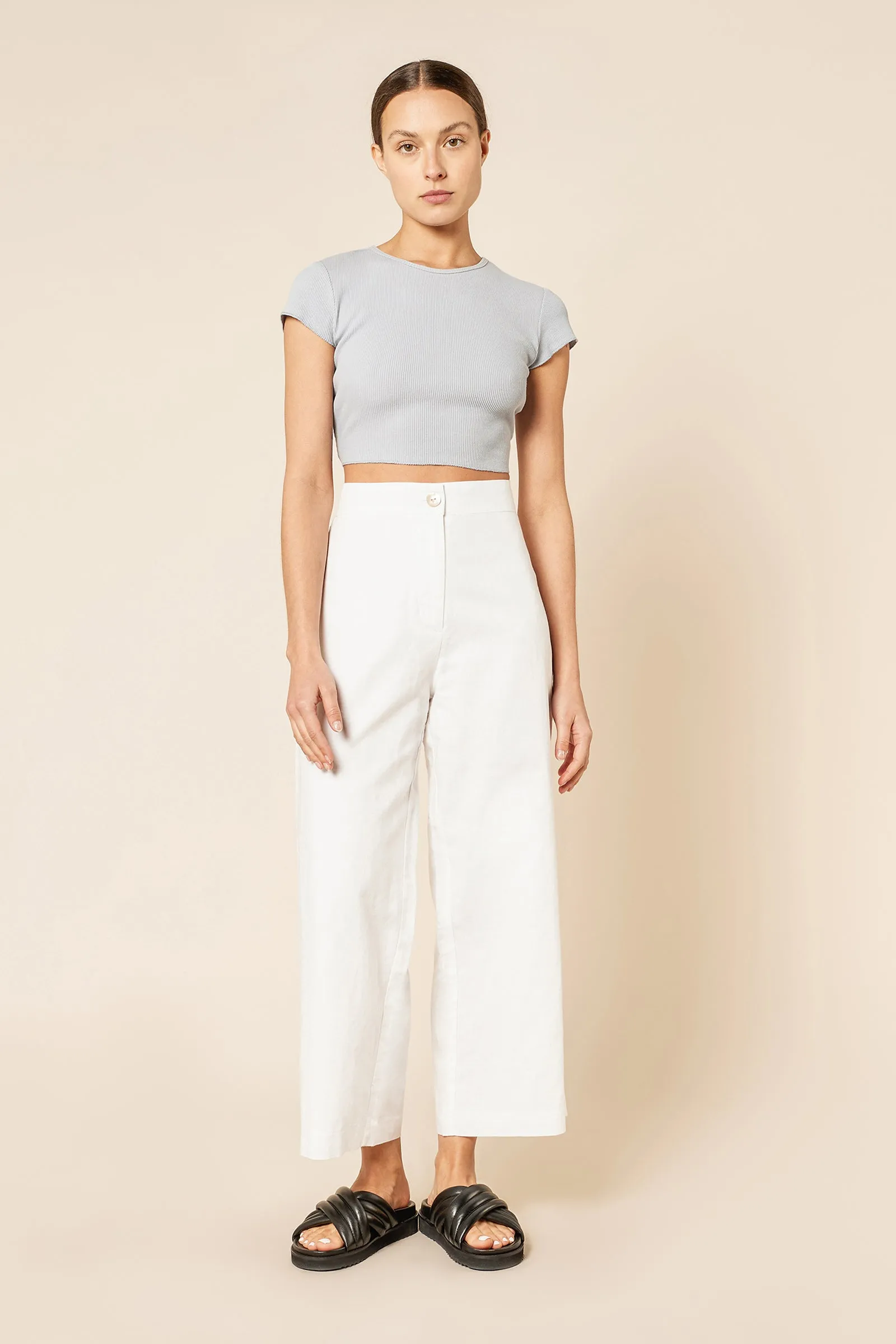 CAMERON BASIC WAFFLE TEE sold by Nude Lucy