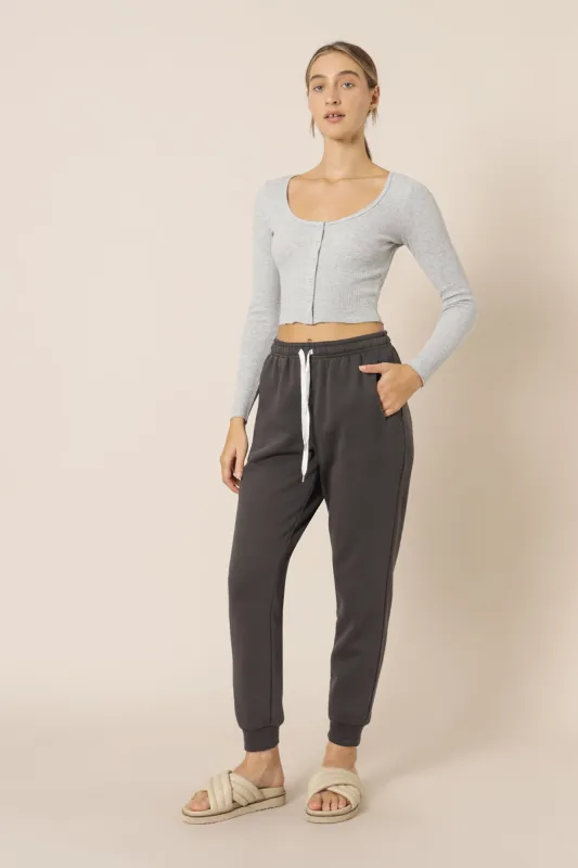 KAIA WAFFLE LS TEE sold by Nude Lucy