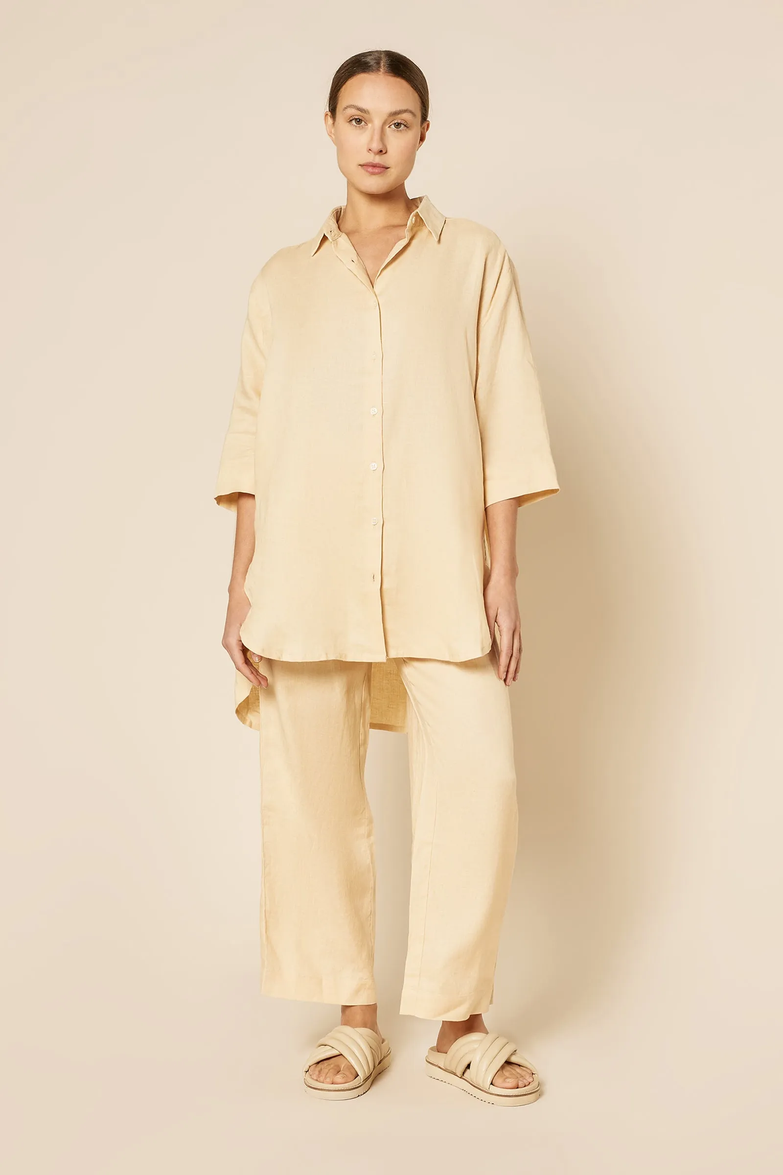 NUDE LOUNGE LONGLINE SHIRT sold by Nude Lucy