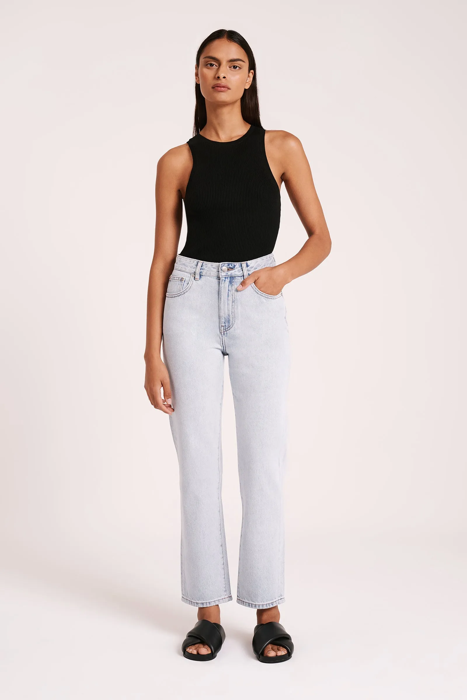 ORGANIC STRAIGHT LEG JEAN sold by Nude Lucy