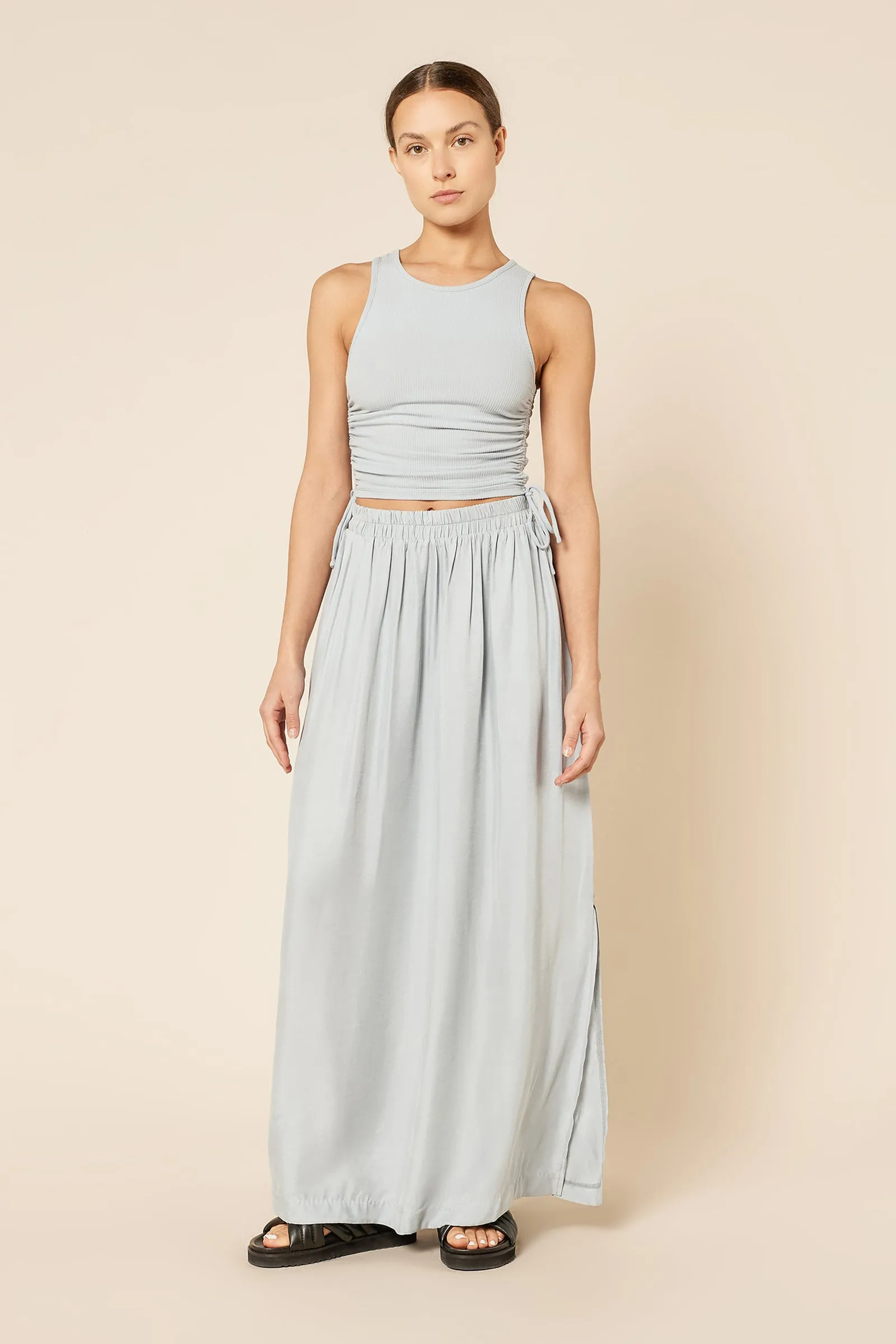 EVE ORGANIC DRAWSTRING TANK sold by Nude Lucy