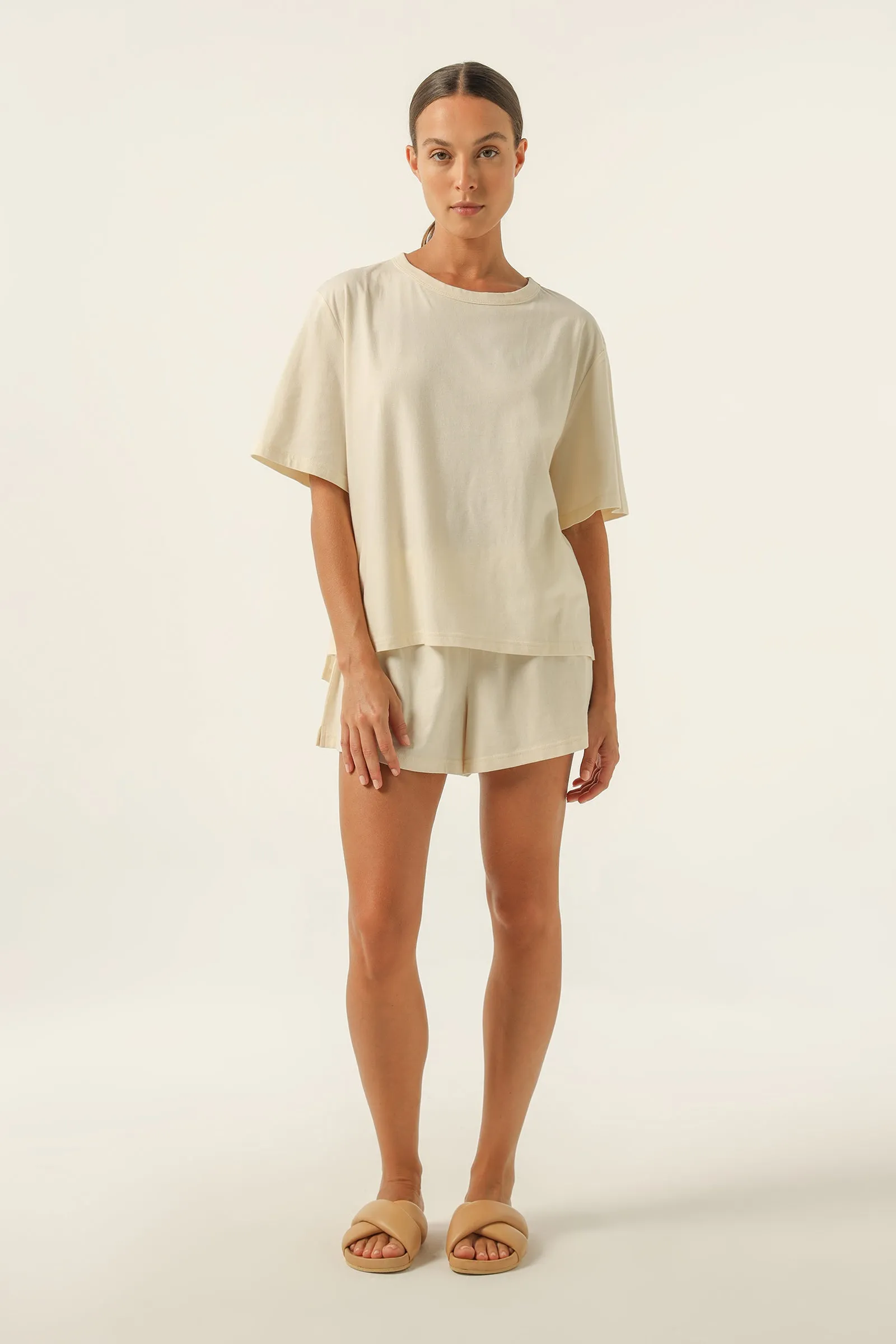 NUDE LOUNGE JERSEY TEE sold by Nude Lucy