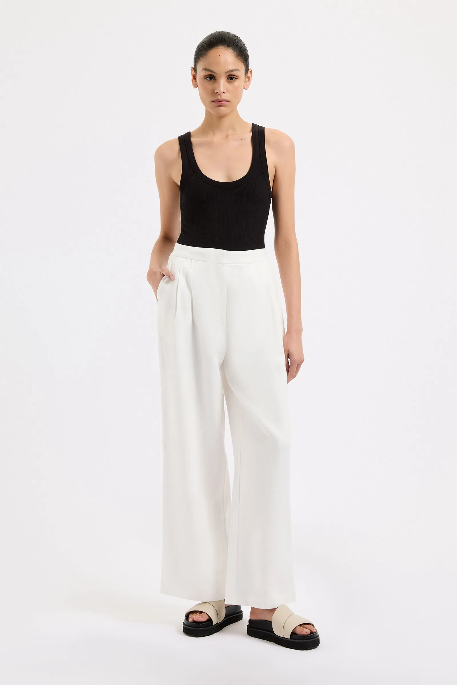 THILDA LINEN PANT sold by Nude Lucy