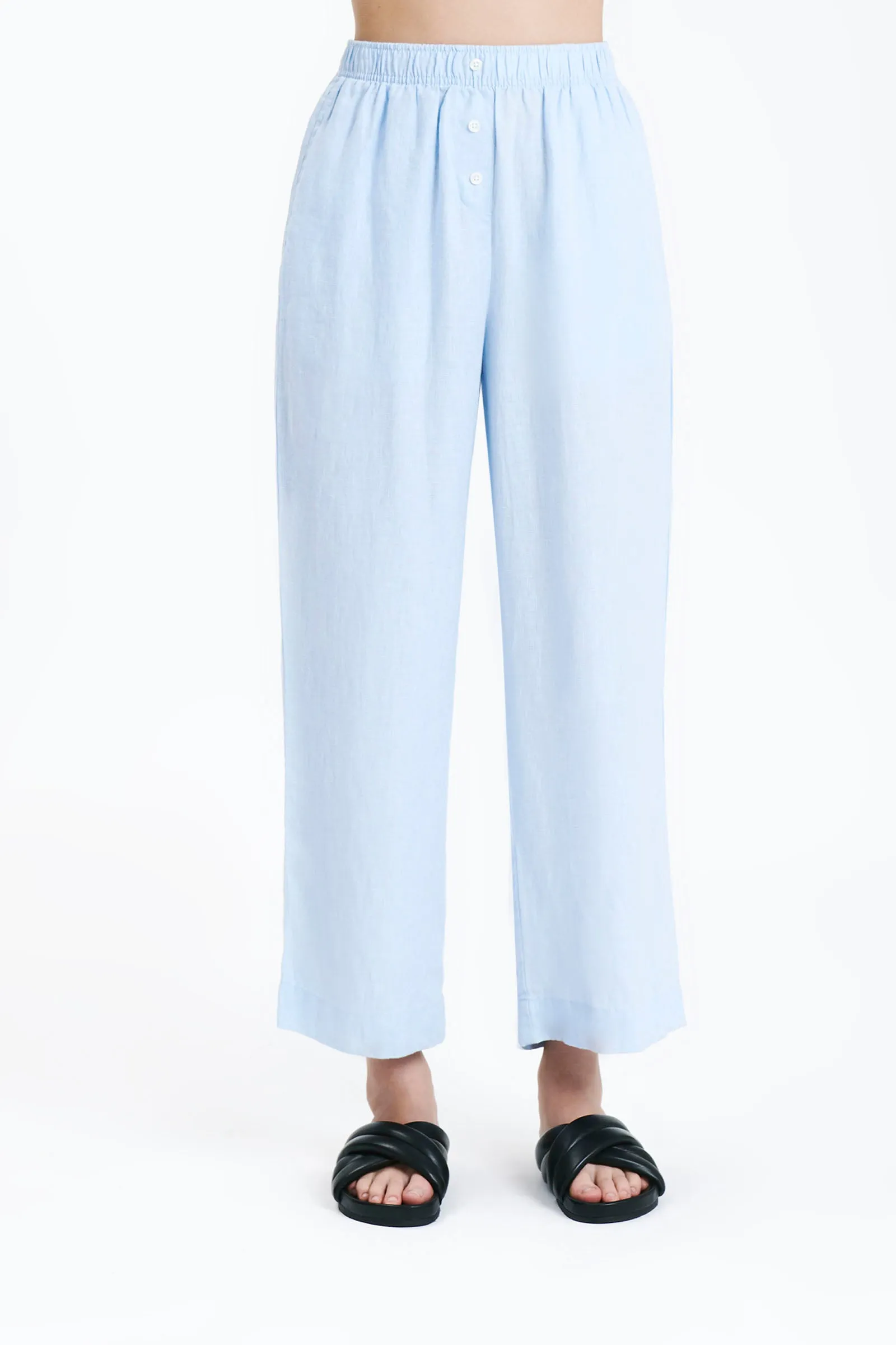LOUNGE LINEN CROP PANT sold by Nude Lucy product image thumbnail 2
