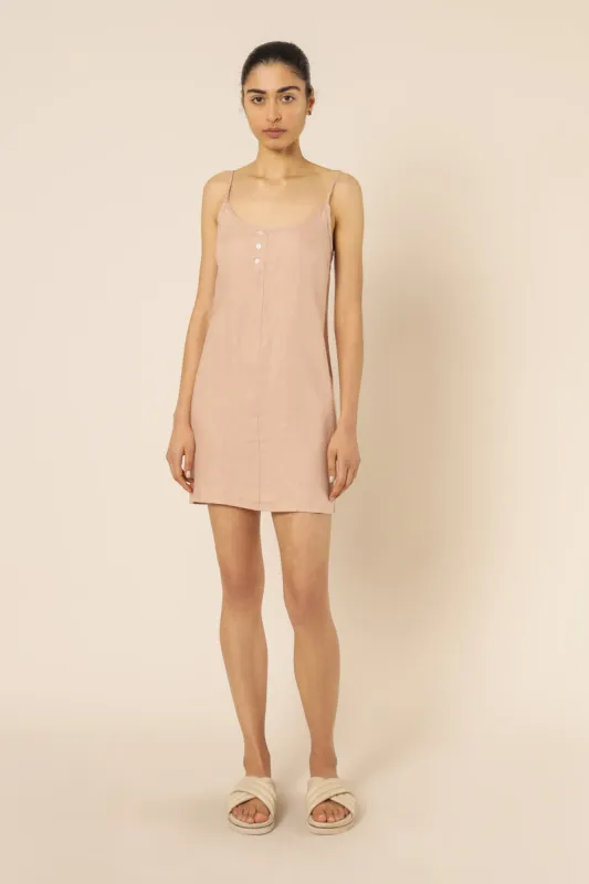 NUDE LINEN LOUNGE DRESS sold by Nude Lucy
