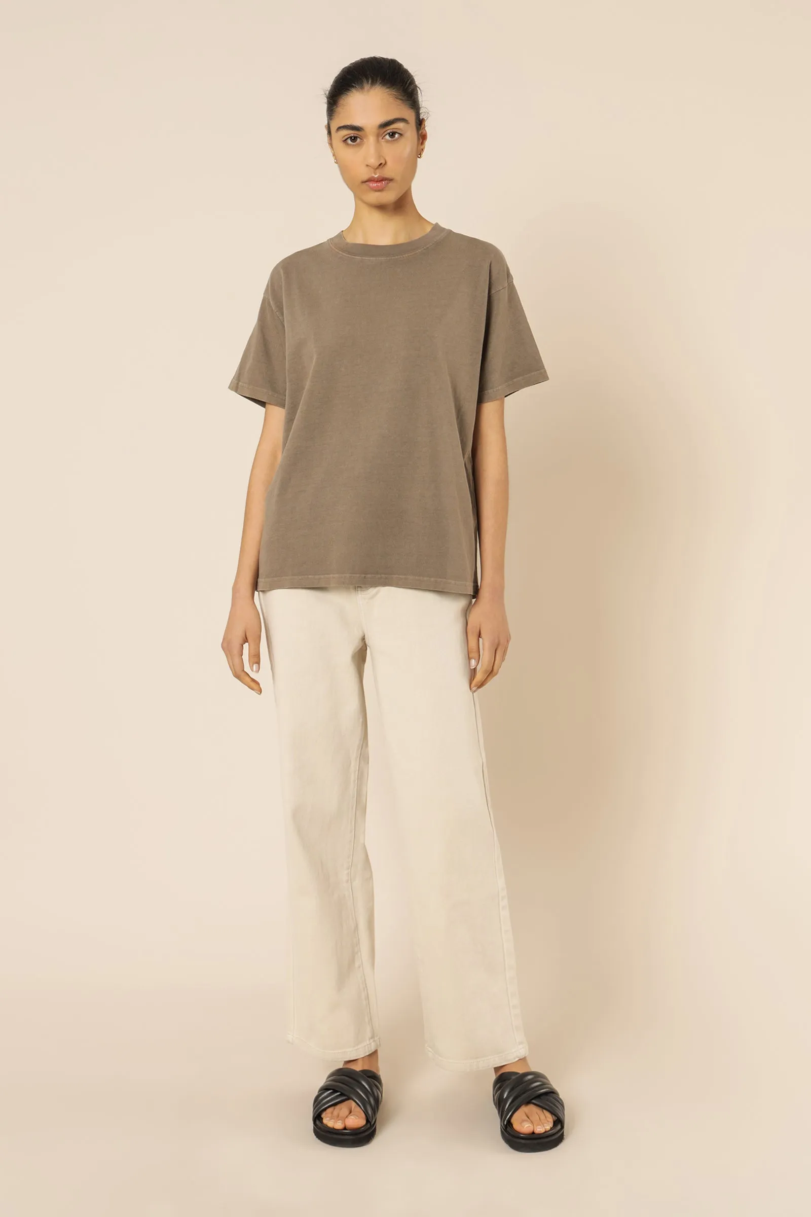 FRANKIE ORGANIC WASHED BF TEE sold by Nude Lucy