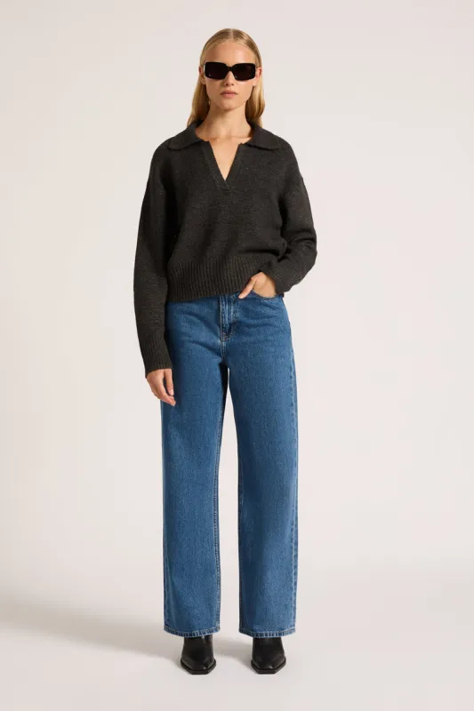 KINSLEY RUGBY KNIT sold by Nude Lucy