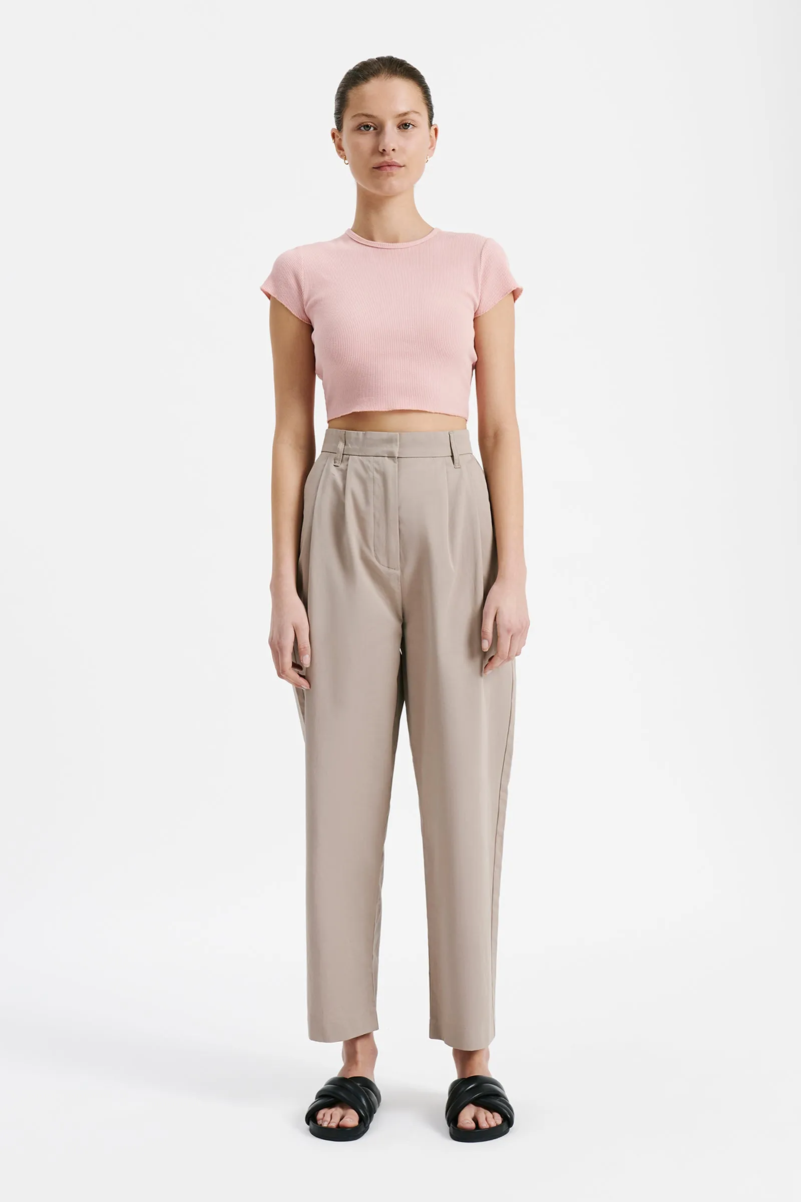 CAMERON WAFFLE TEE sold by Nude Lucy