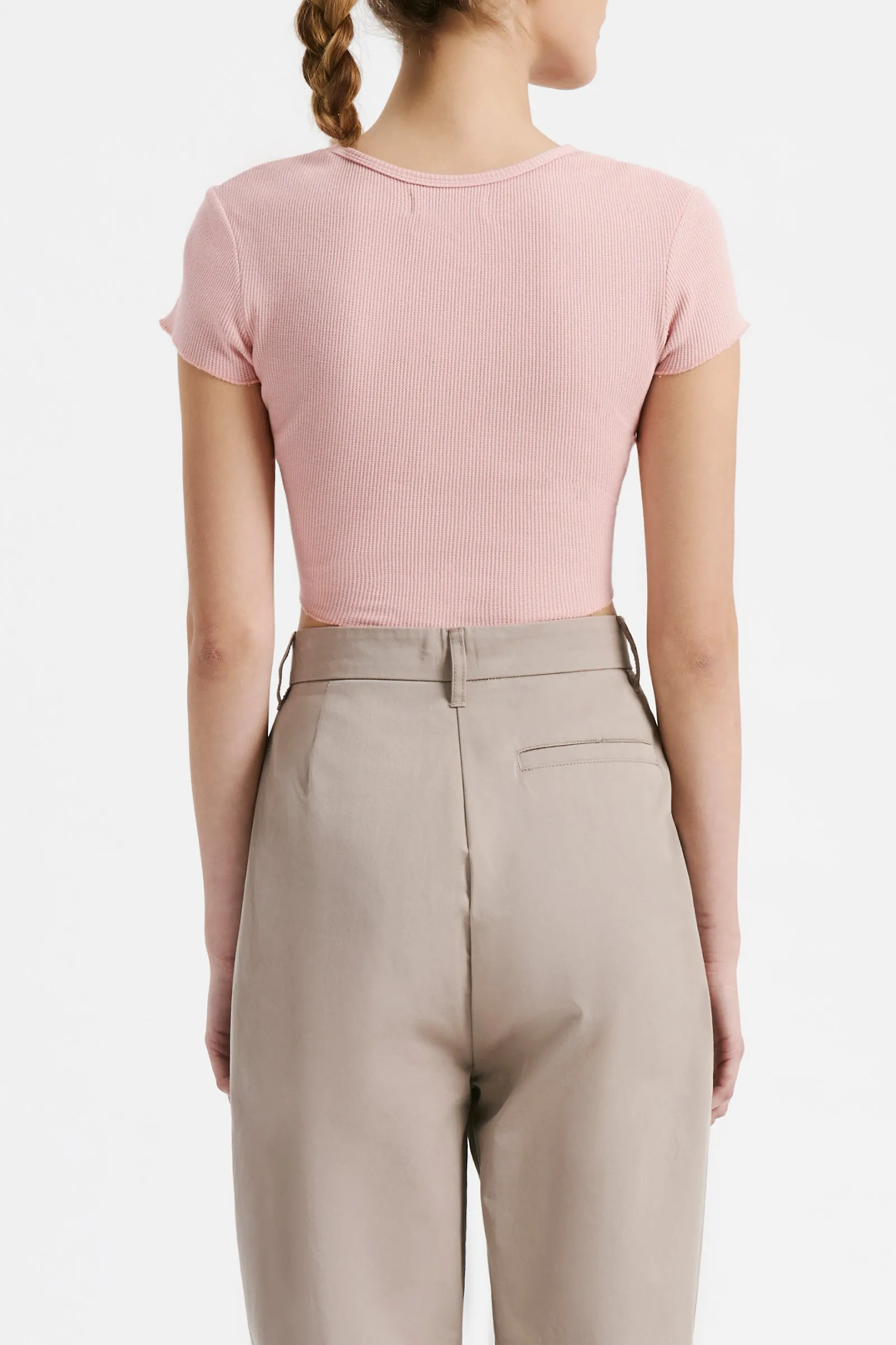 CAMERON WAFFLE TEE sold by Nude Lucy product image thumbnail 4