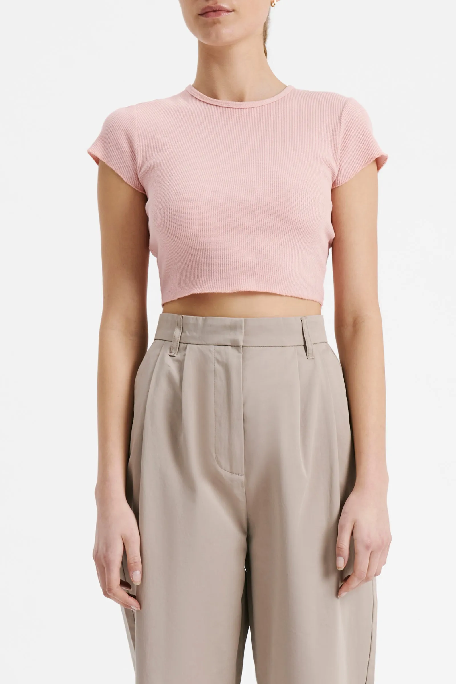 CAMERON WAFFLE TEE sold by Nude Lucy product image thumbnail 2