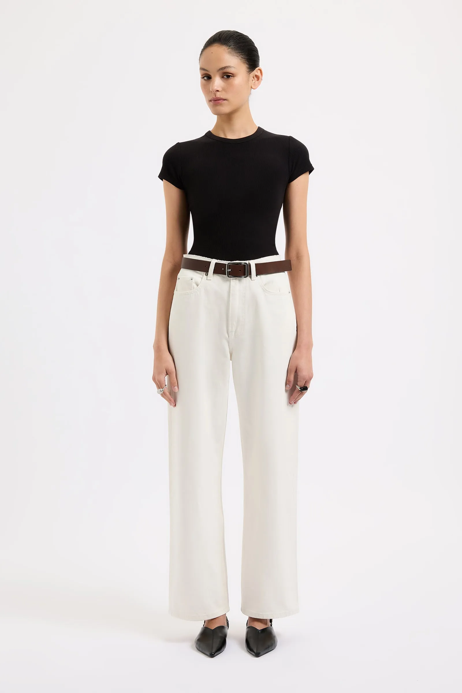 ORGANIC RELAXED LEG JEAN sold by Nude Lucy