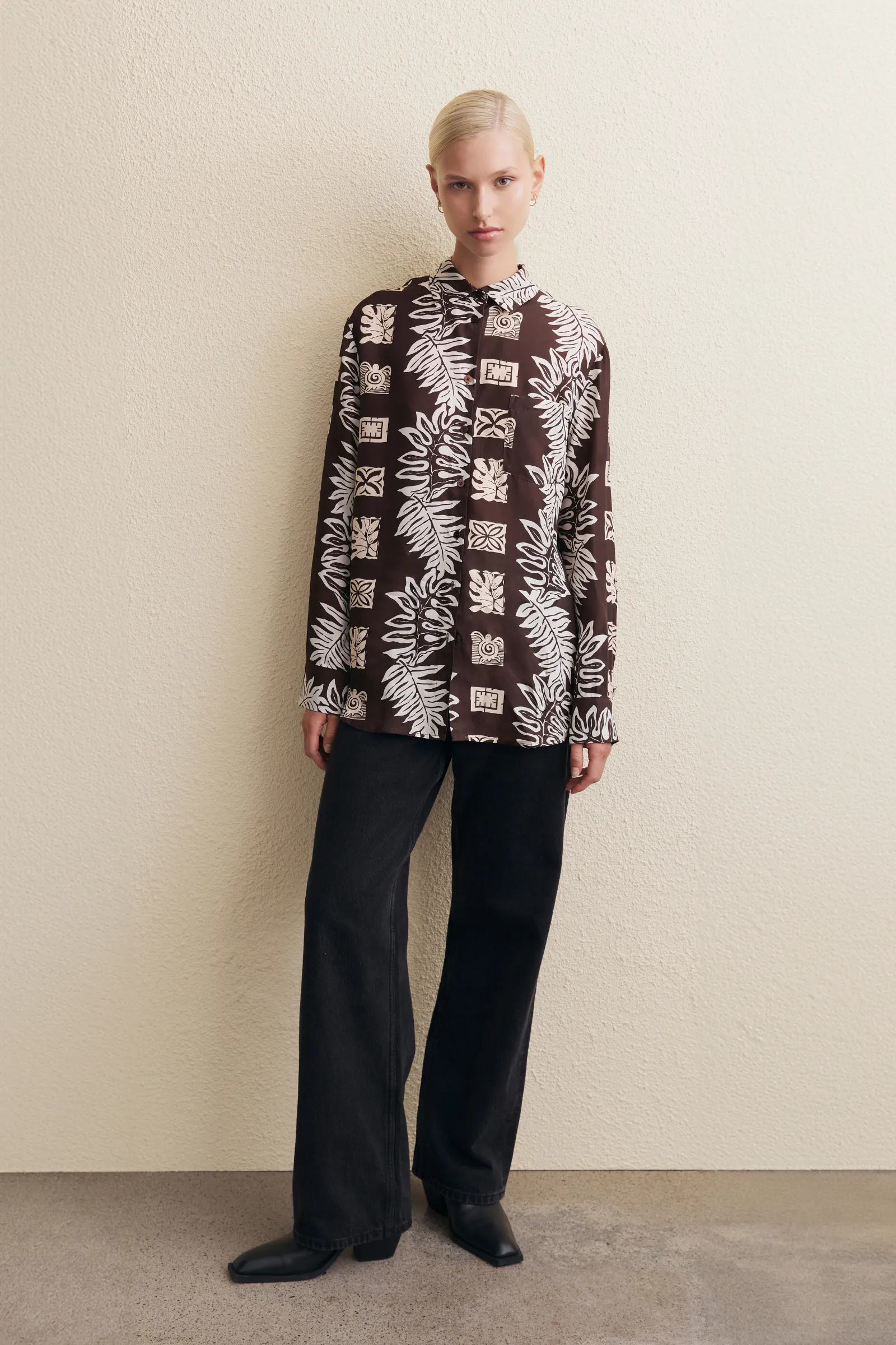 LAGO CUPRO SHIRT sold by Nude Lucy