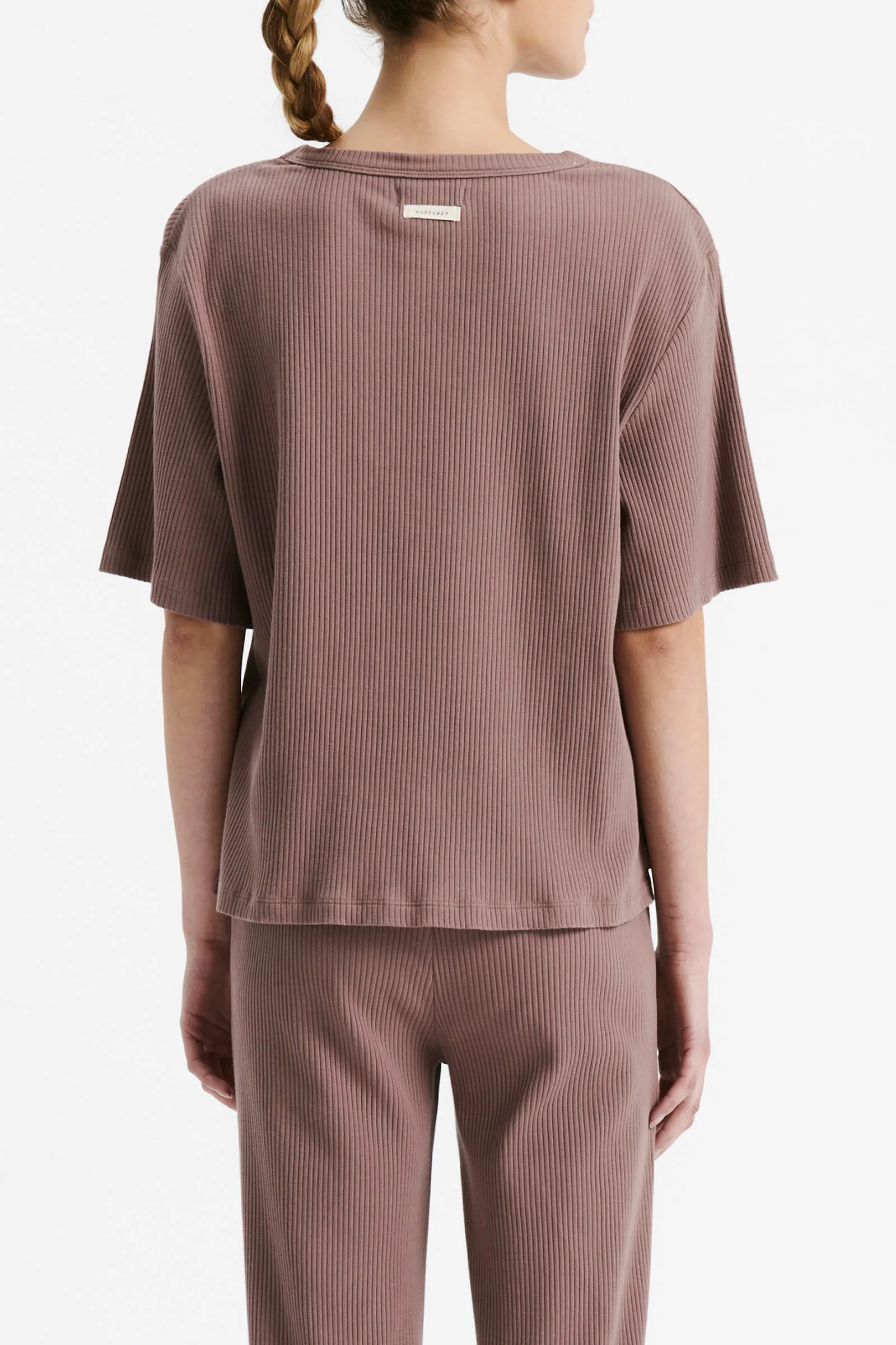 LOUNGE RIBBED TEE sold by Nude Lucy product image thumbnail 4