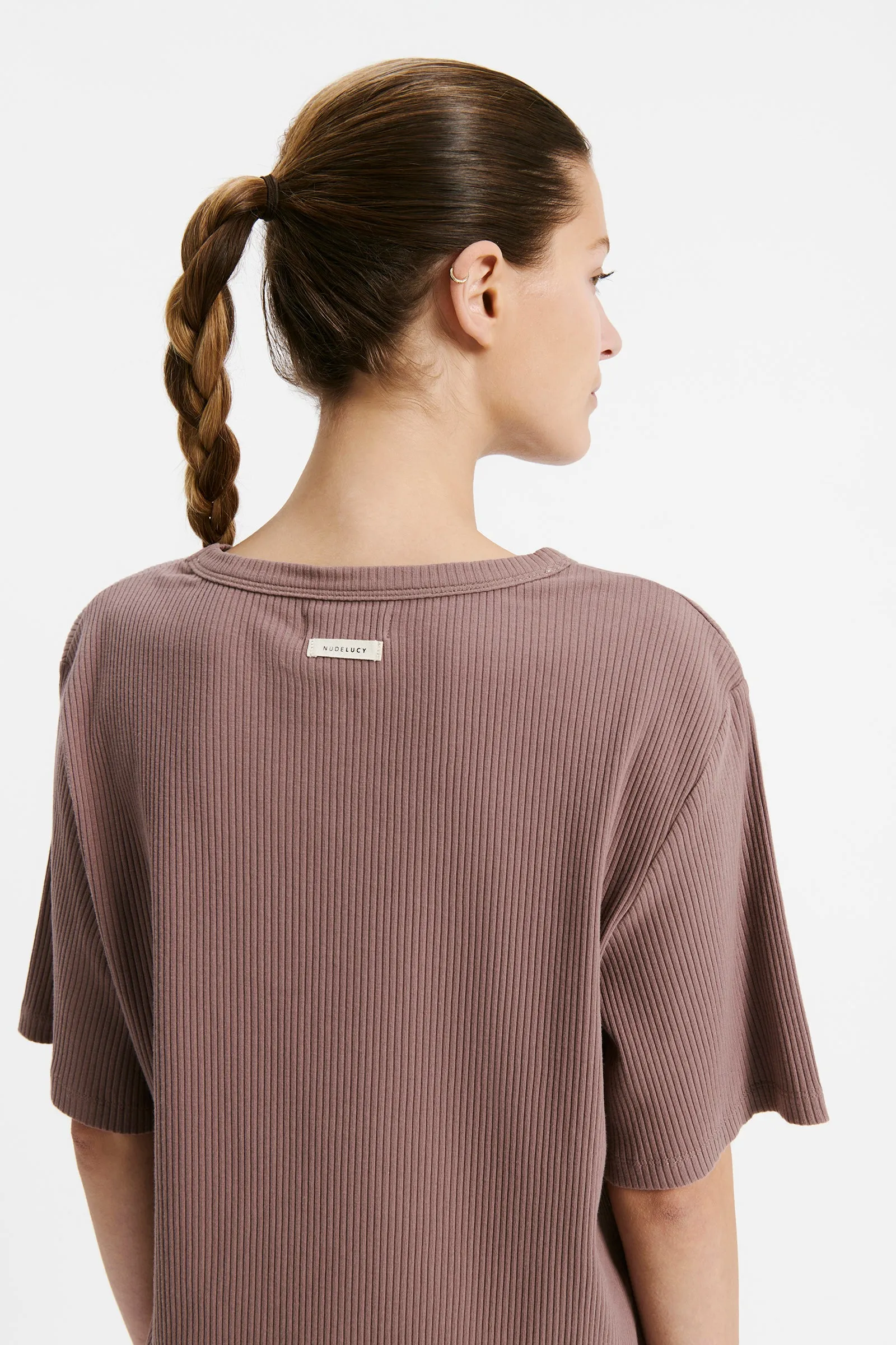 LOUNGE RIBBED TEE sold by Nude Lucy product image thumbnail 5