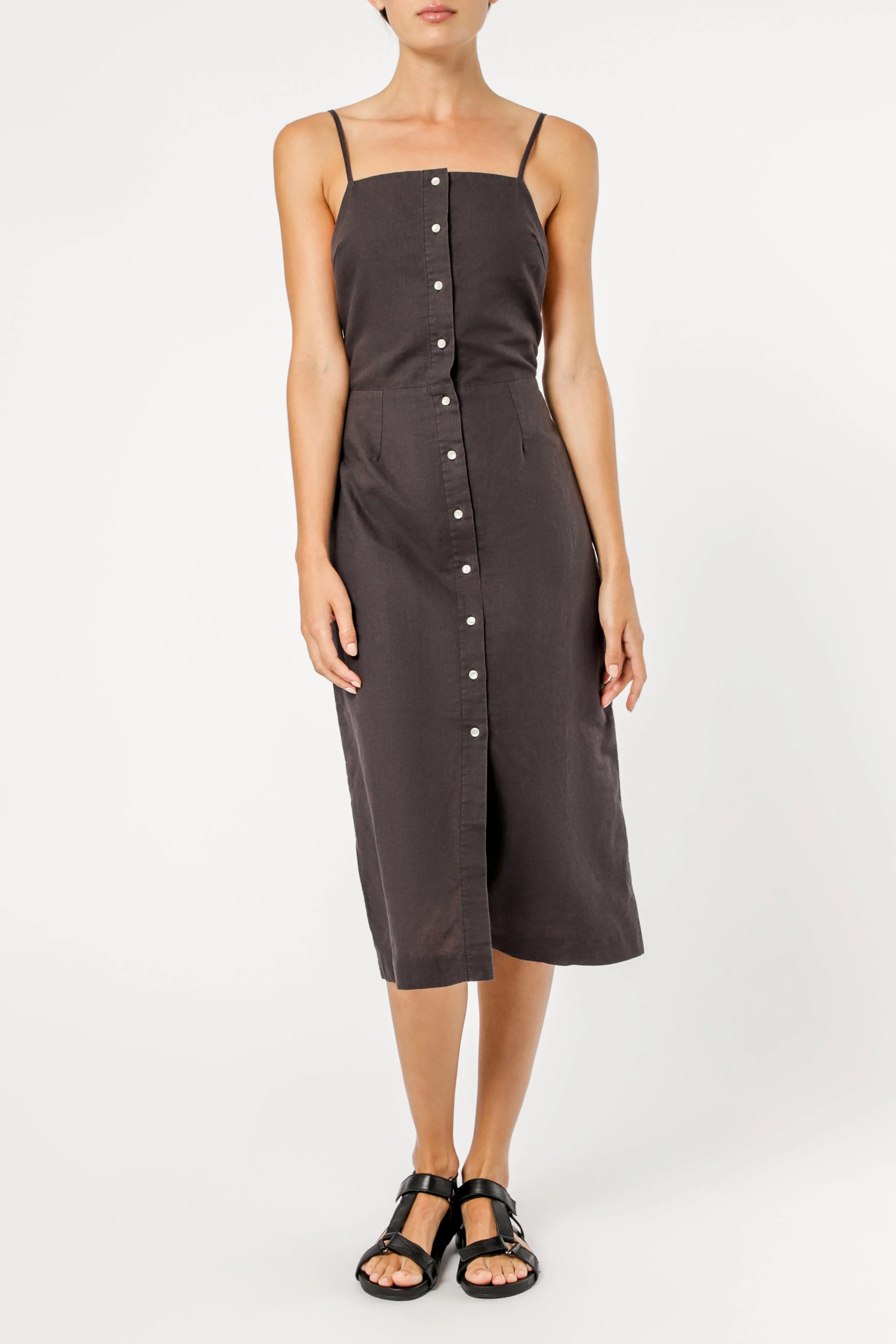 ISLA LINEN MIDI DRESS sold by Nude Lucy product image thumbnail 2