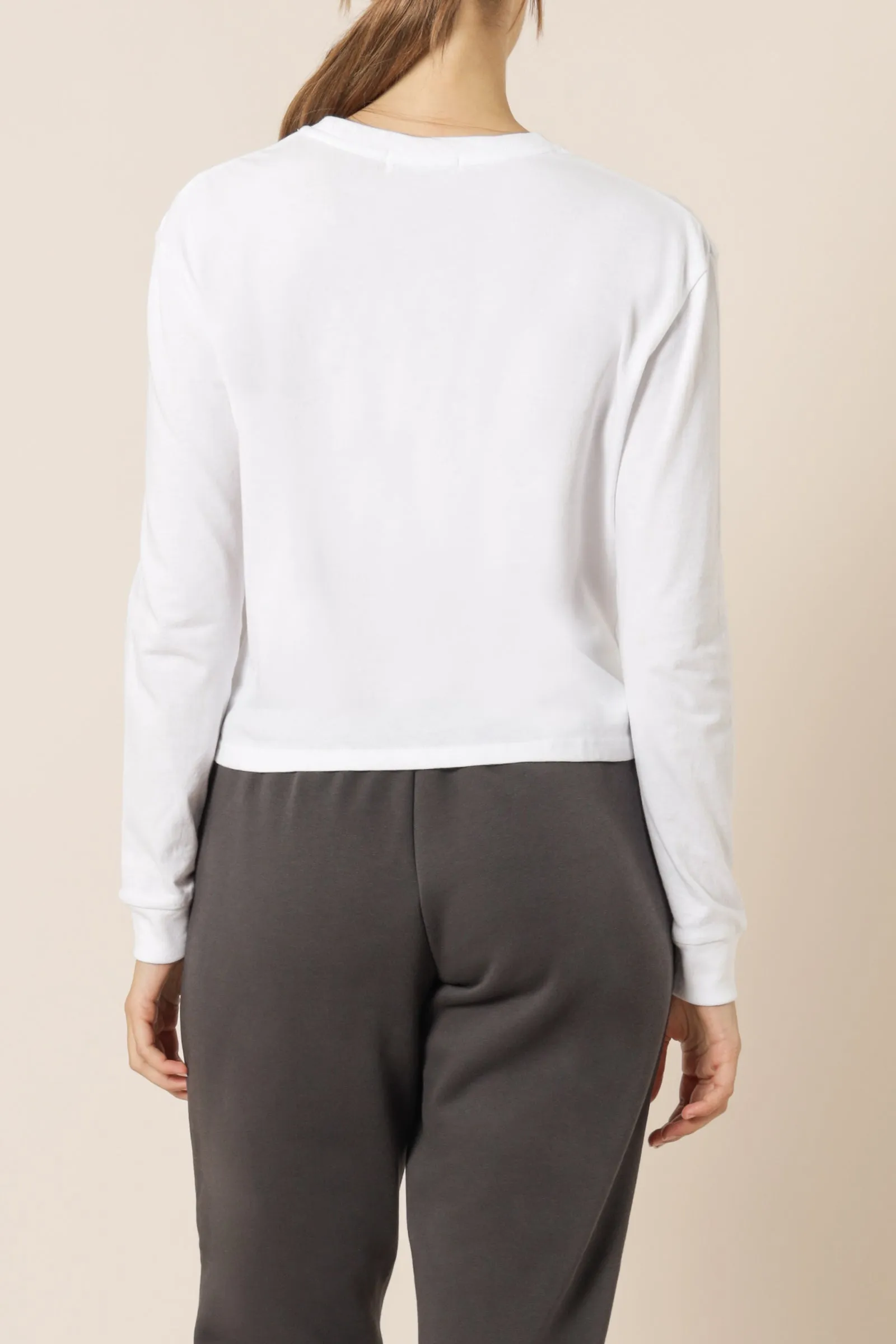 NUDE CLASSICS LS SLOGAN TEE sold by Nude Lucy product image thumbnail 4