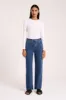 ORGANIC SPLIT HEM JEAN sold by Nude Lucy