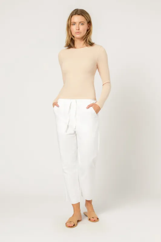 CHARLIE LS RIB TEE sold by Nude Lucy