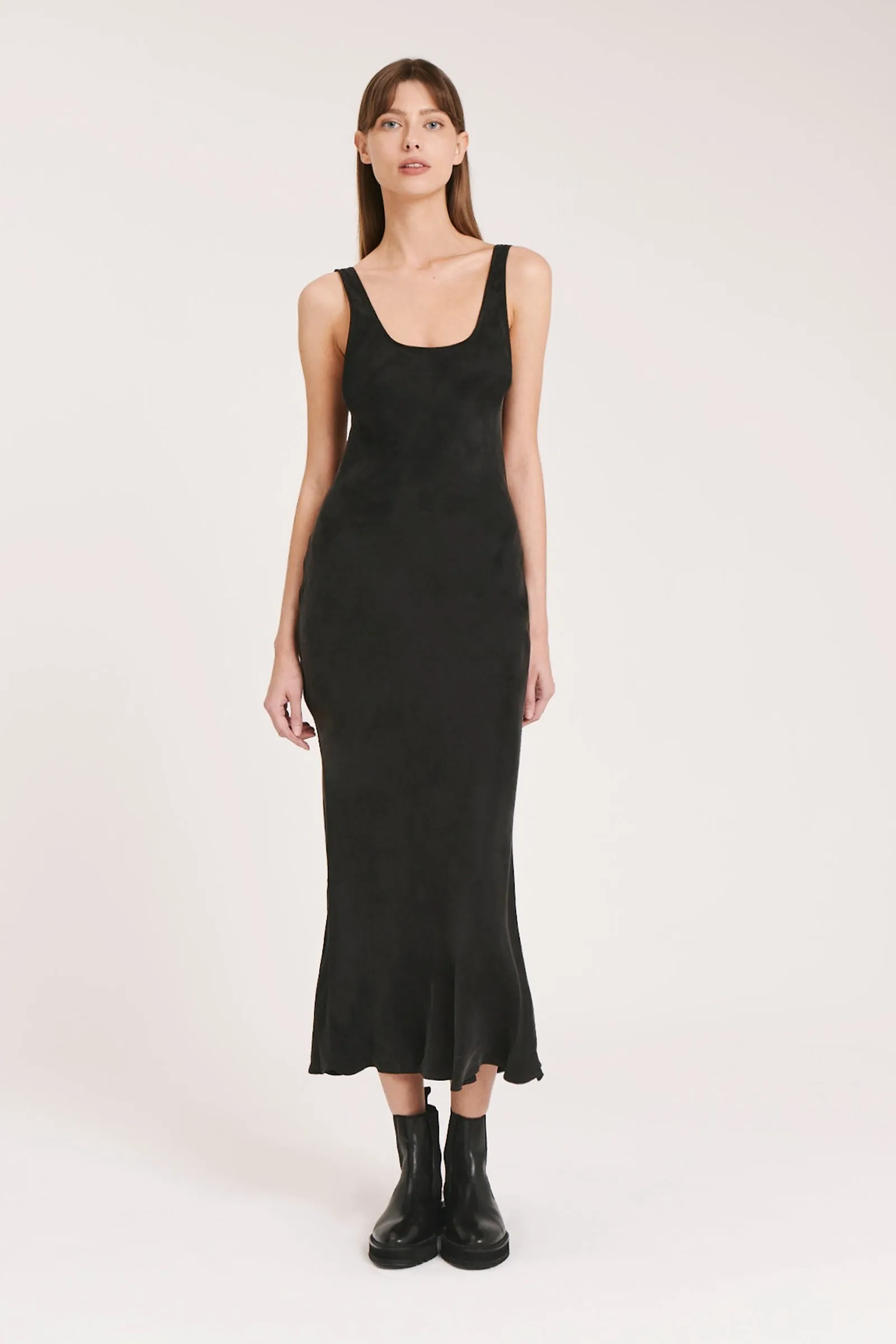 INES CUPRO SLIP DRESS sold by Nude Lucy