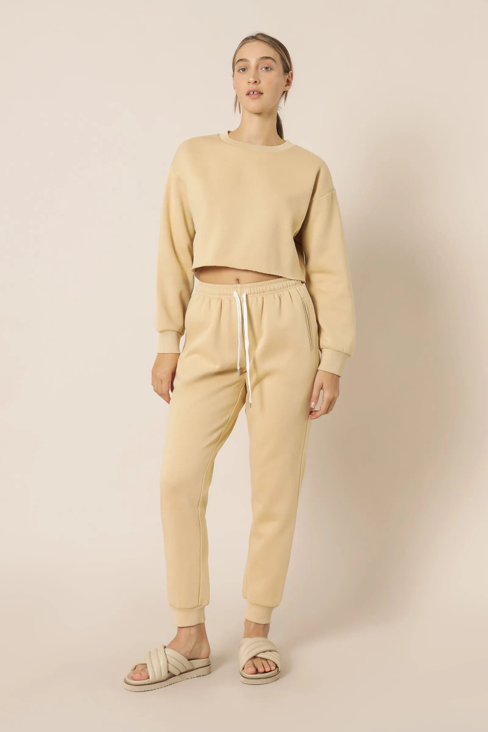 CARTER CLASSIC CROP SWEAT sold by Nude Lucy