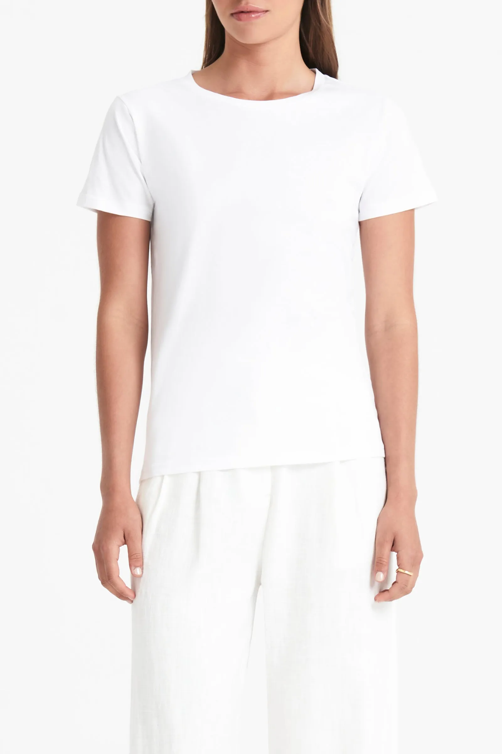 HARPER ORGANIC CREW NECK TEE sold by Nude Lucy product image thumbnail 2