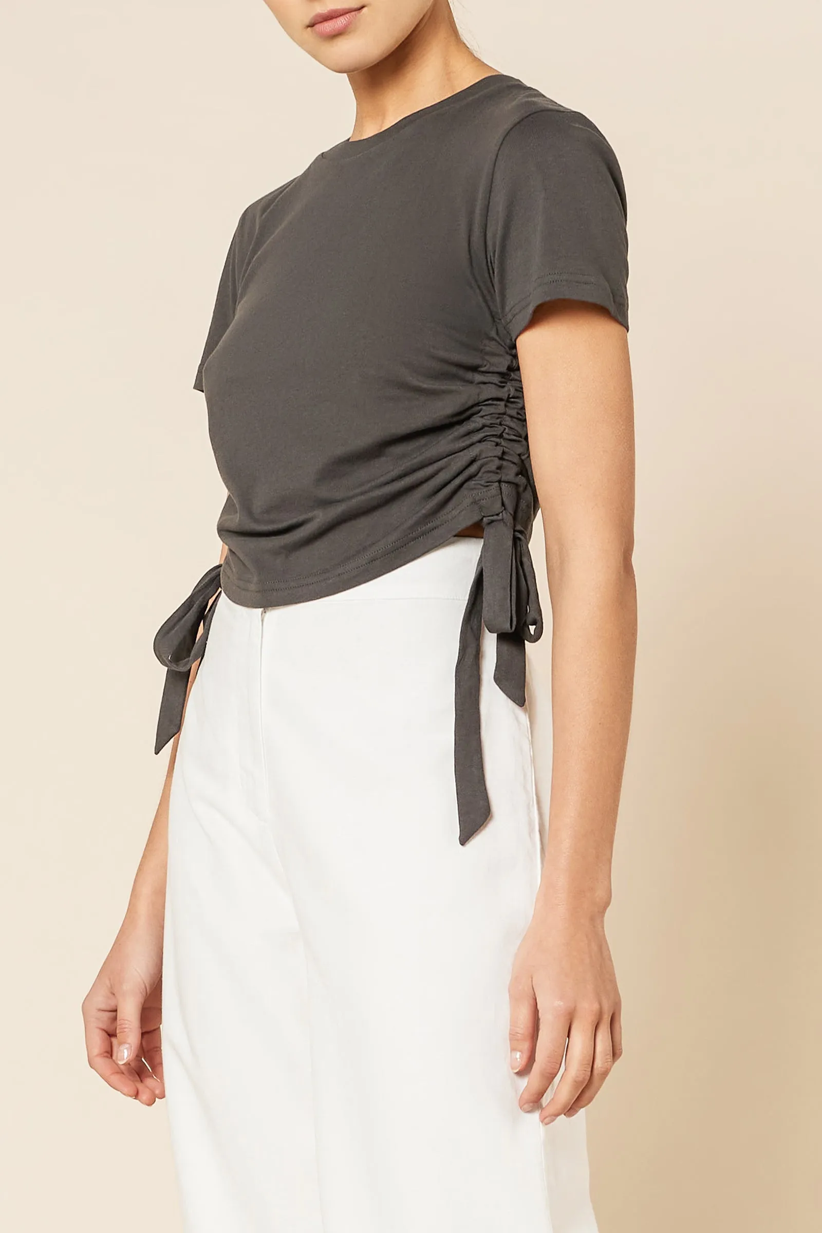 ROWAN ORGANIC DRAWSTRING TEE sold by Nude Lucy product image thumbnail 3