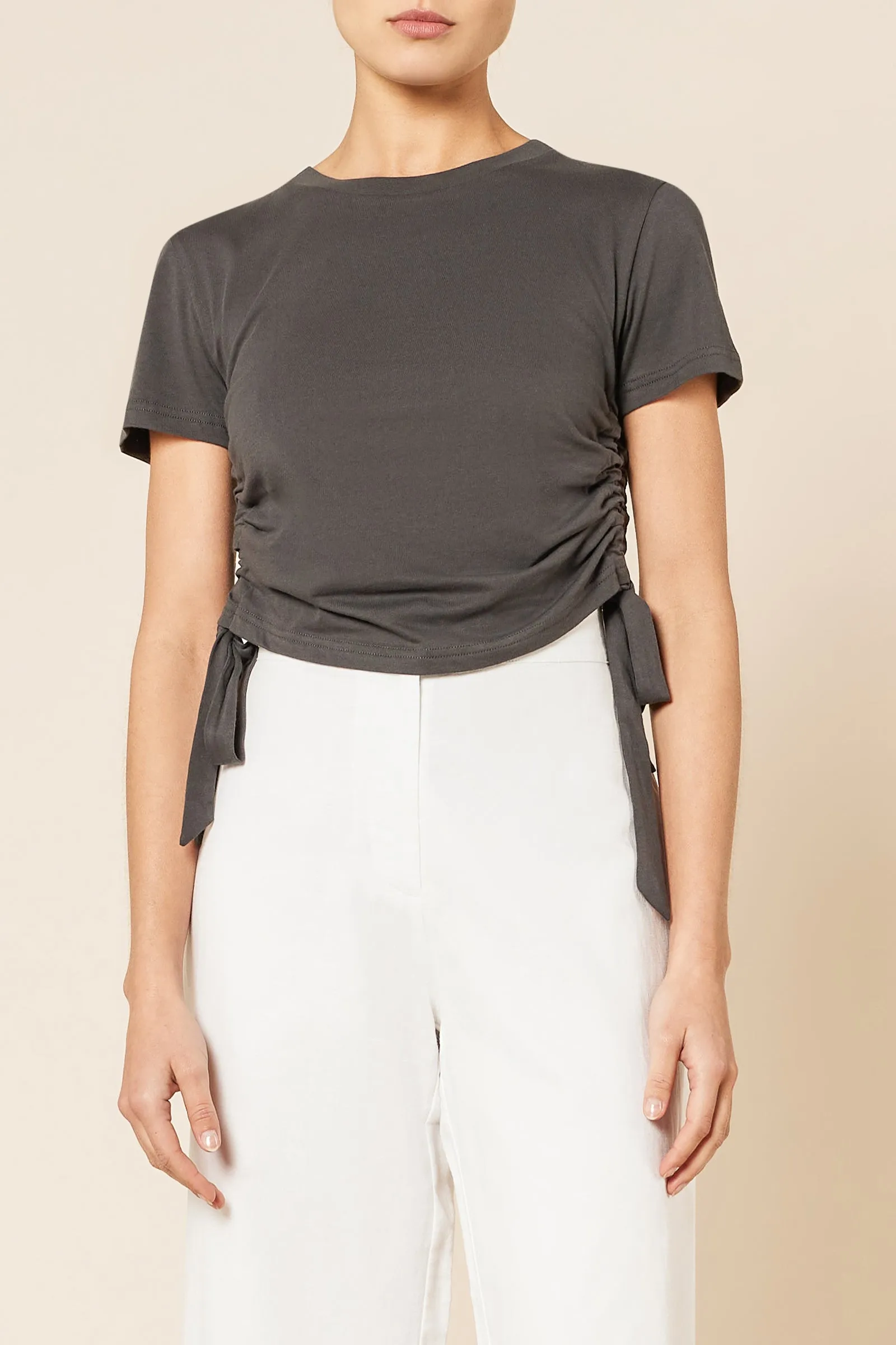 ROWAN ORGANIC DRAWSTRING TEE sold by Nude Lucy product image thumbnail 2