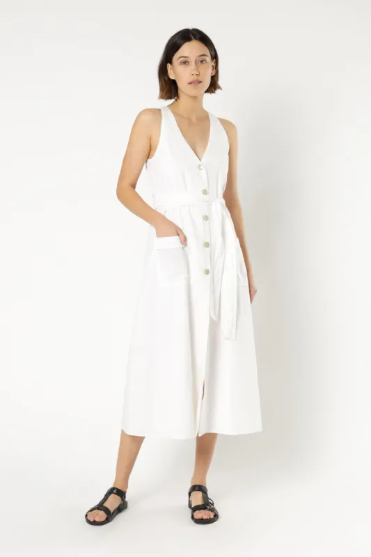 KORA LINEN MIDI DRESS sold by Nude Lucy