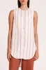 AISHA LINEN SLEEVELESS SHIRT sold by Nude Lucy