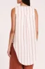 AISHA LINEN SLEEVELESS SHIRT sold by Nude Lucy