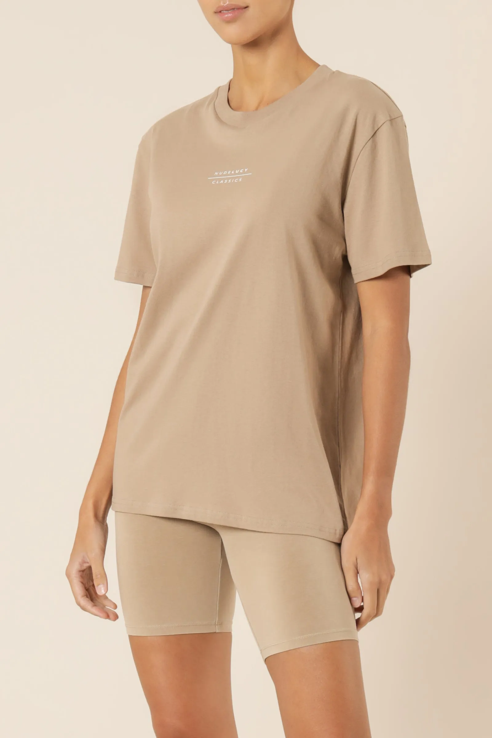 NUDE CLASSICS SLOGAN BF TEE sold by Nude Lucy product image thumbnail 3