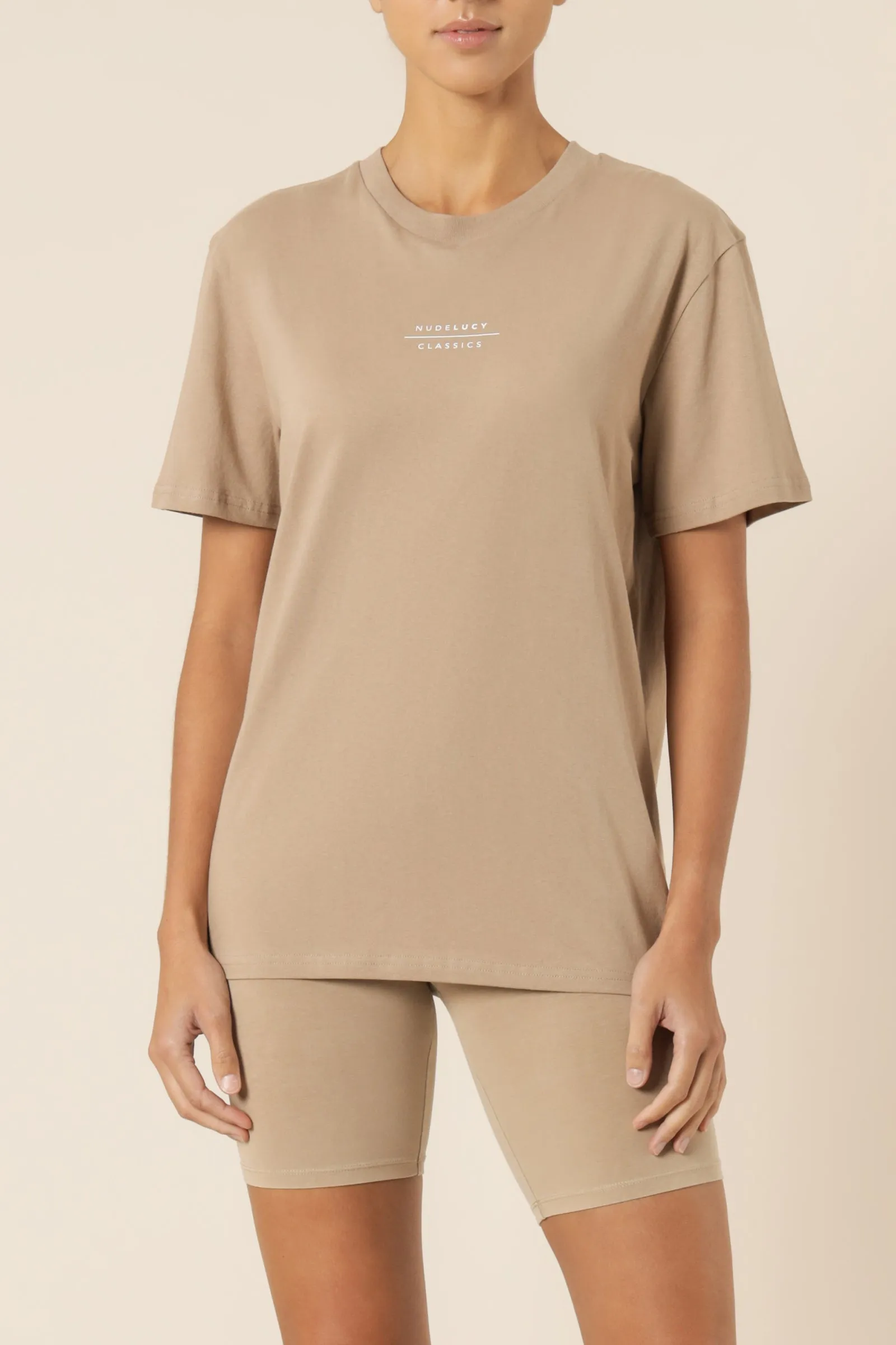 NUDE CLASSICS SLOGAN BF TEE sold by Nude Lucy product image thumbnail 2