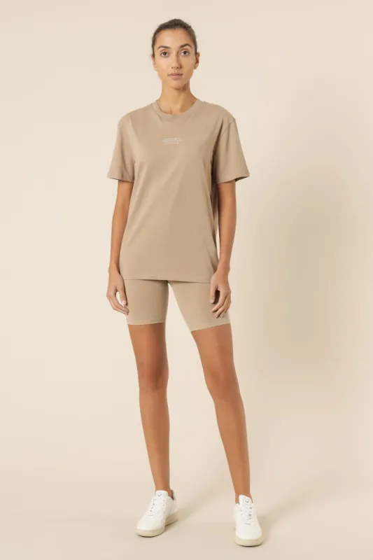 NUDE CLASSICS SLOGAN BF TEE sold by Nude Lucy