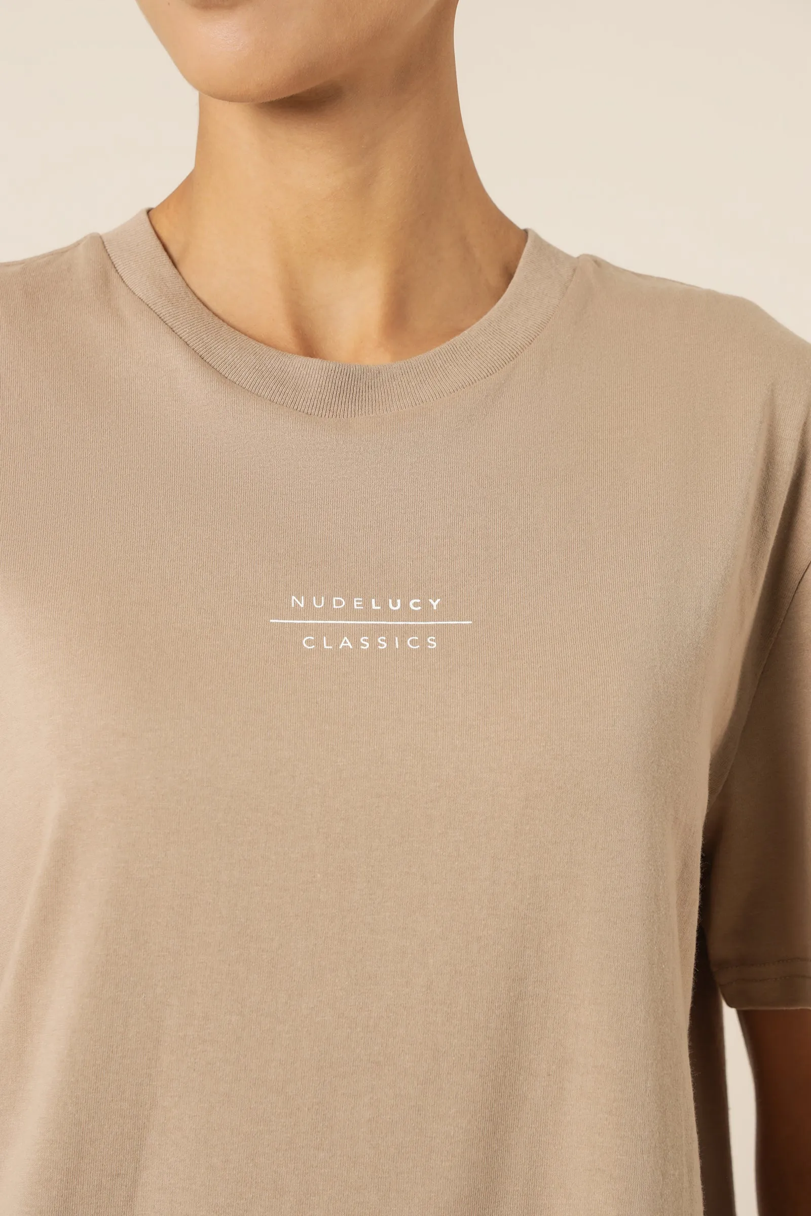 NUDE CLASSICS SLOGAN BF TEE sold by Nude Lucy product image thumbnail 5