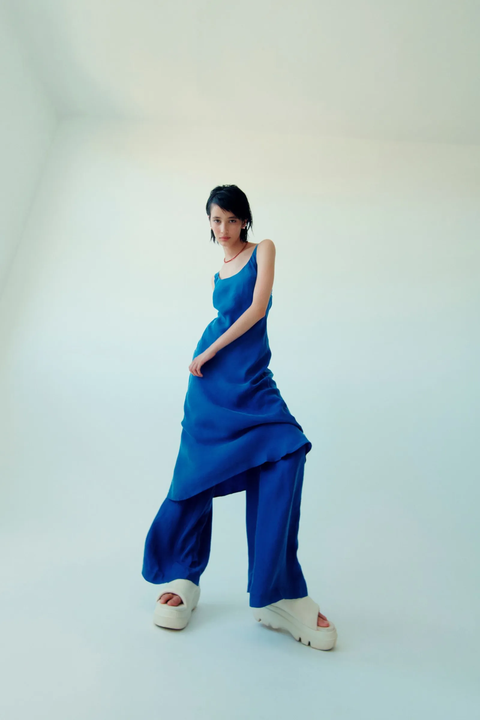 REN CUPRO SLIP DRESS sold by Nude Lucy product image thumbnail 2