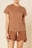 CLARA LINEN TEE sold by Nude Lucy