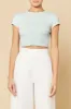 CAMERON BASIC WAFFLE TEE sold by Nude Lucy