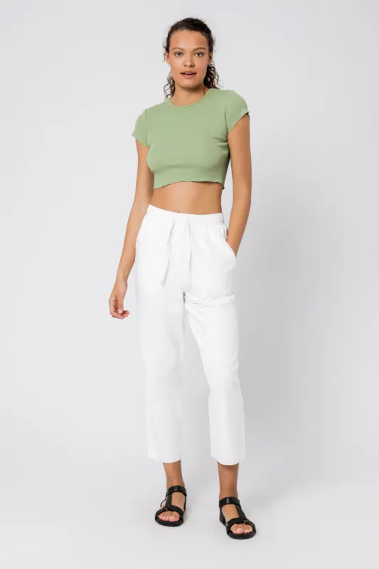 CAMERON BASIC WAFFLE TEE sold by Nude Lucy